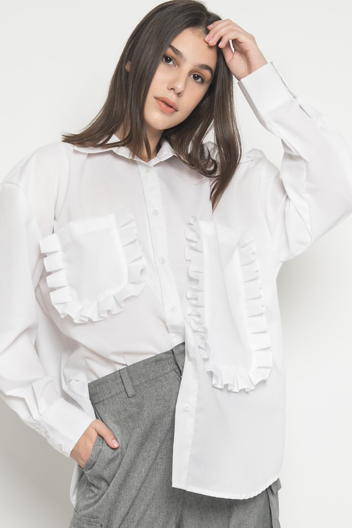 Mirae Shirt White - Alexalexa