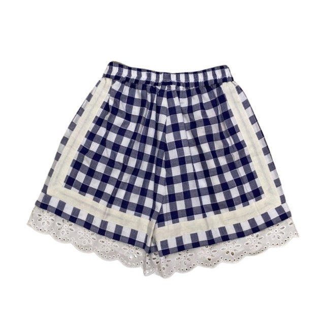 Kiri Shorts Checkered Navy - Soo Soo