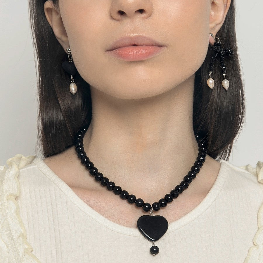 Safiye Necklace Black - Prel Studio