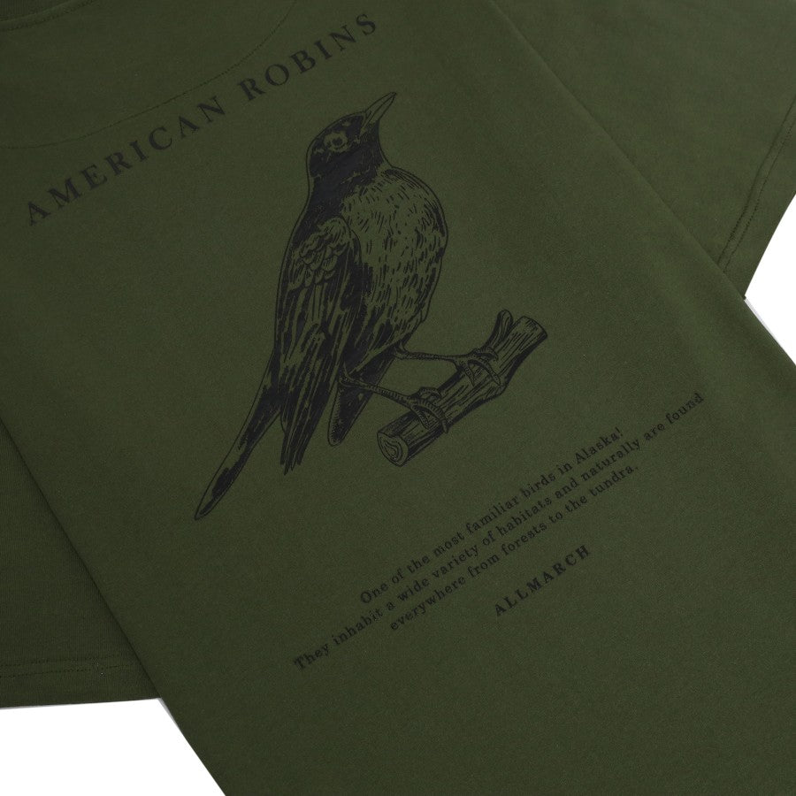 ​Robins T-Shirt Olive Green - All March