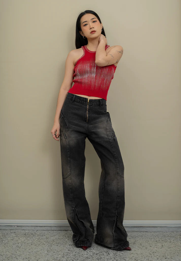 Midnight Line Up Washed Jeans - Catha