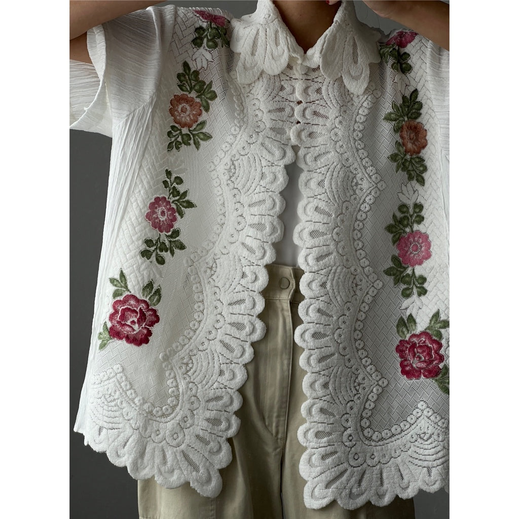 Rose Garden Short Sleeve White - Dear Soesan