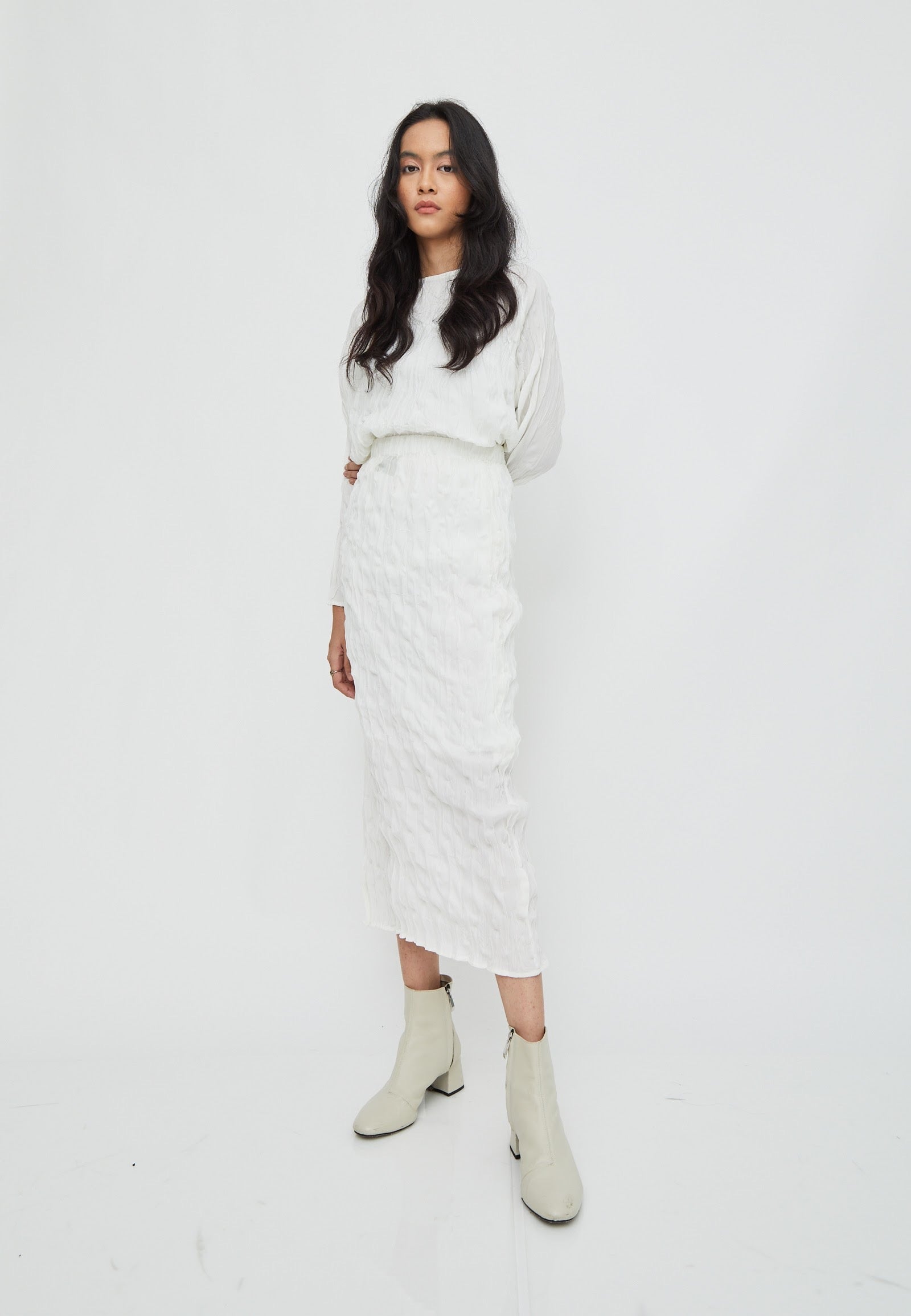 Shop At Velvet Textura Skirt In White