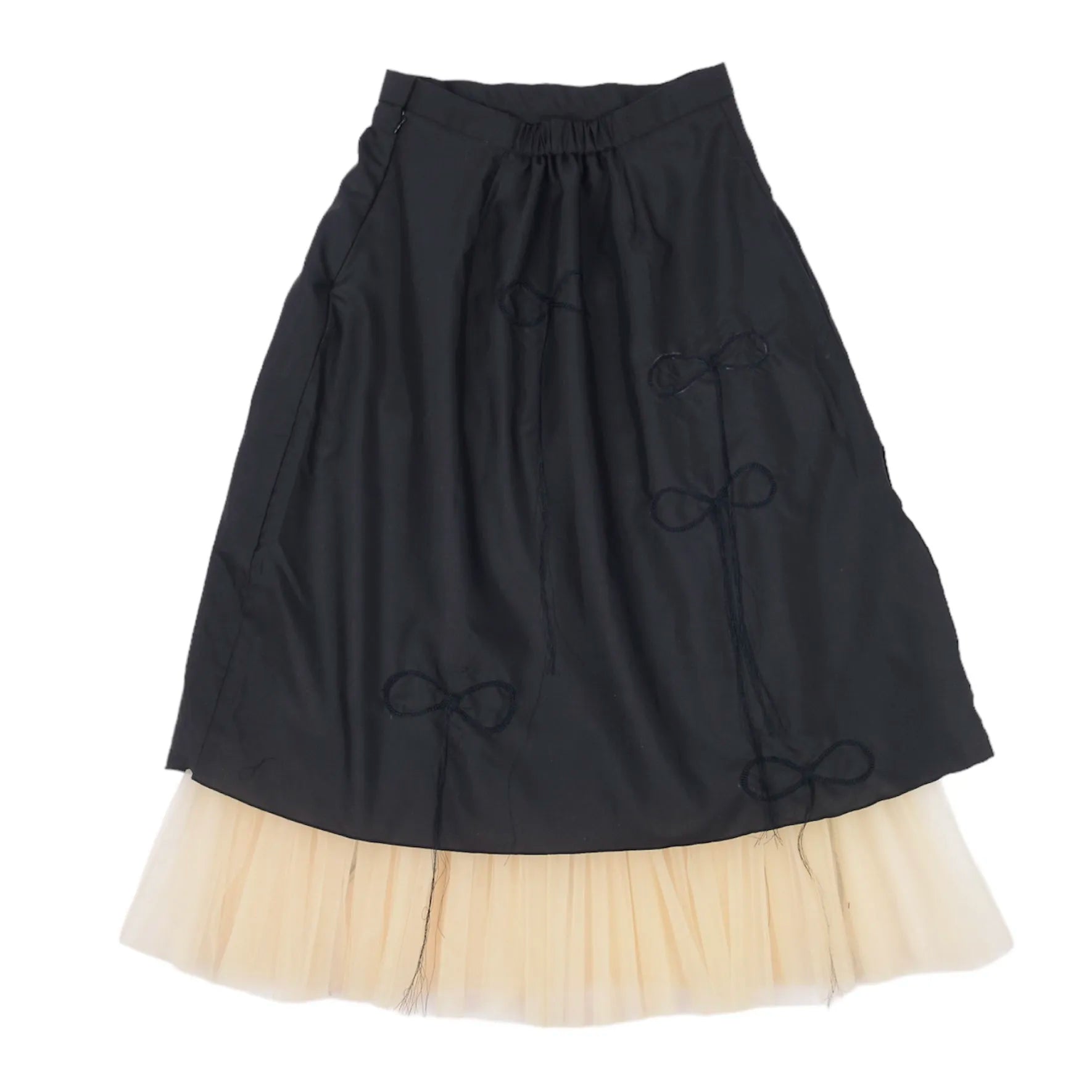 Black Ribbon Skirt - Sanje