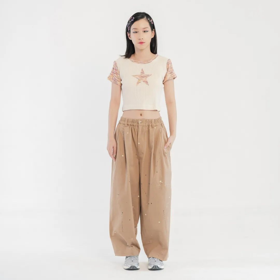 ​Space Baby Tee Beige - Argyle & Oxford