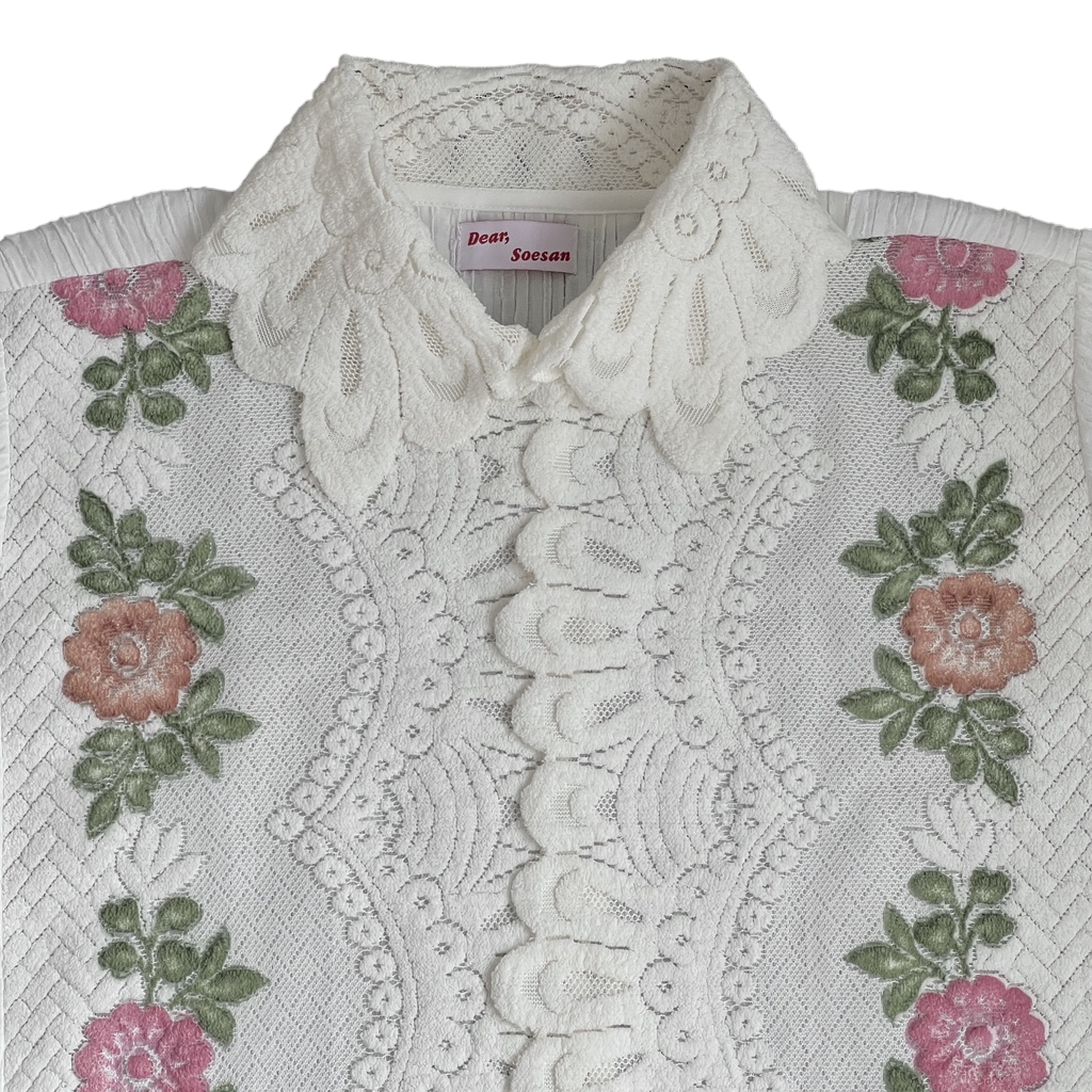 Rose Garden Short Sleeve White - Dear Soesan