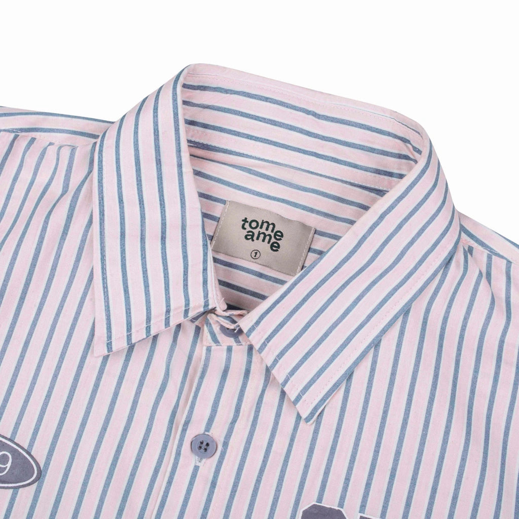 Tome Ame 01 Stripped Shirt Pink - Tome Ame