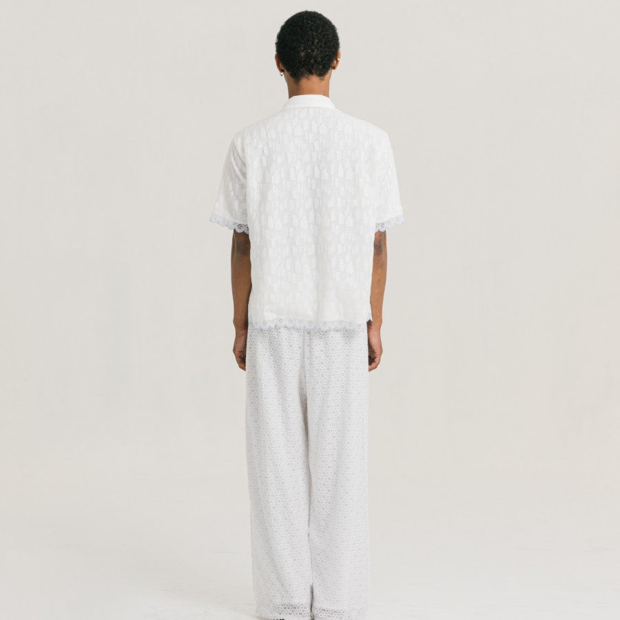 Elmer Lace Shirt White - Toko Didiyo