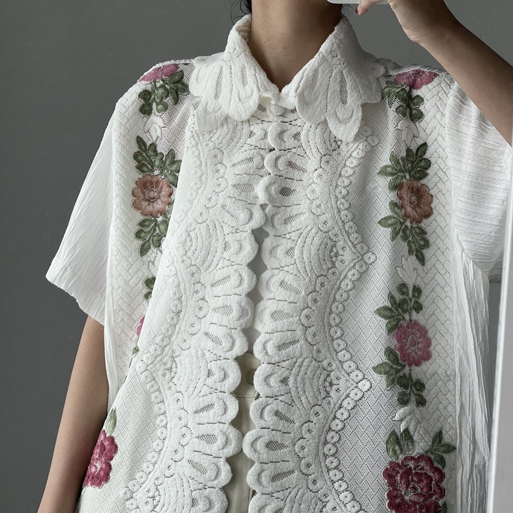 Rose Garden Short Sleeve White - Dear Soesan