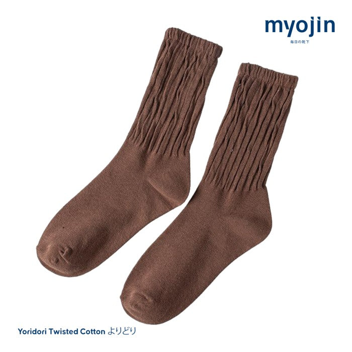 Yoridori Twisted Cotton Socks - Myojin