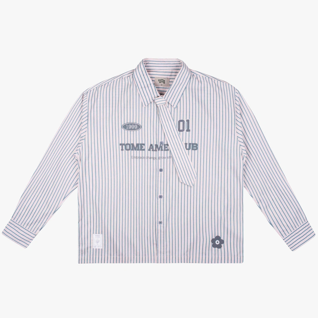 Tome Ame 01 Stripped Shirt Pink - Tome Ame