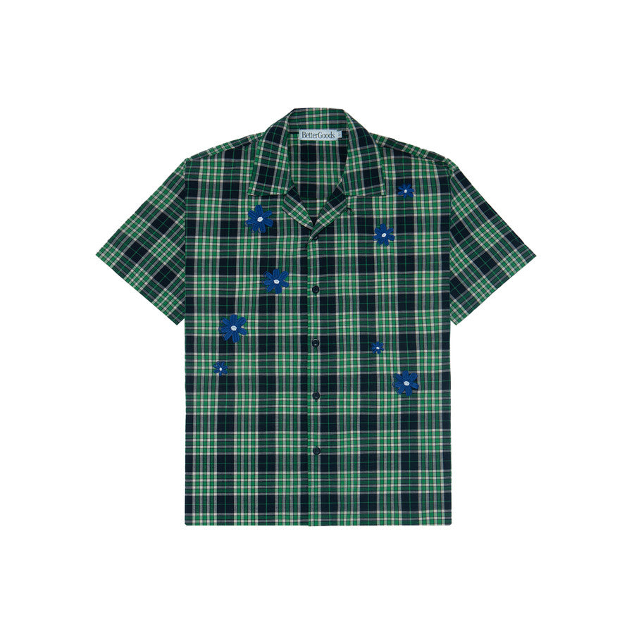 Flowers Shirt Green - Better Goods