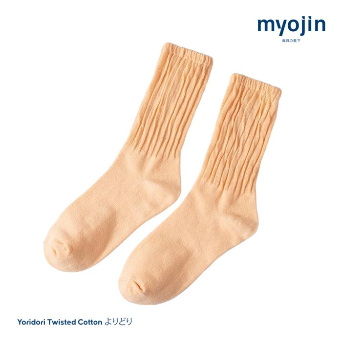 Yoridori Twisted Cotton Socks - Myojin