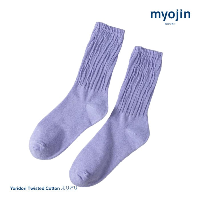 Yoridori Twisted Cotton Socks - Myojin