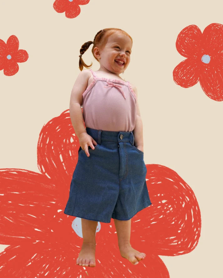 HGL Bambini - Denim Classic Short Pants - Anak Ketjil