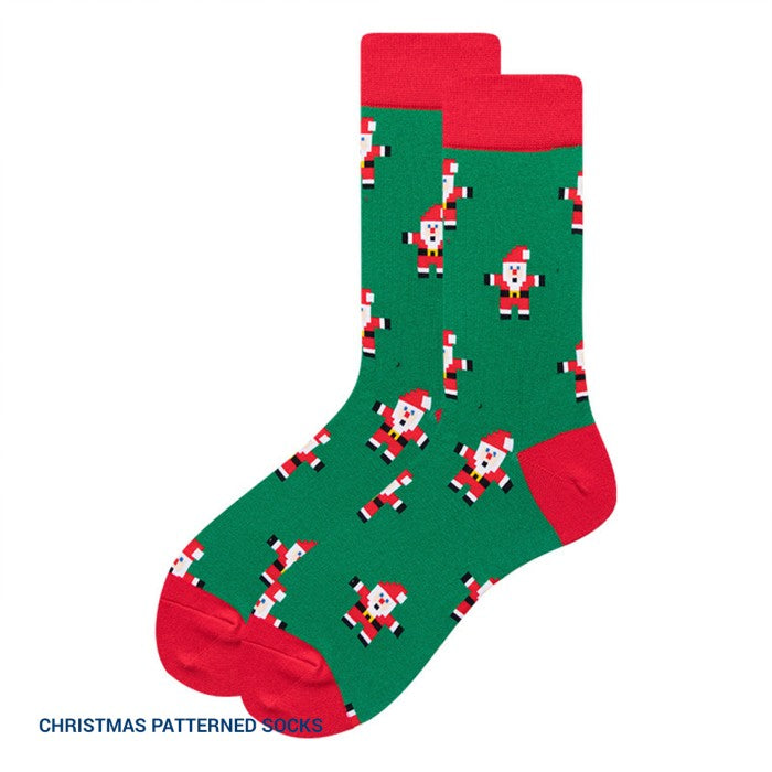Christmas Patterned Socks Cuddly Santa - Myojin