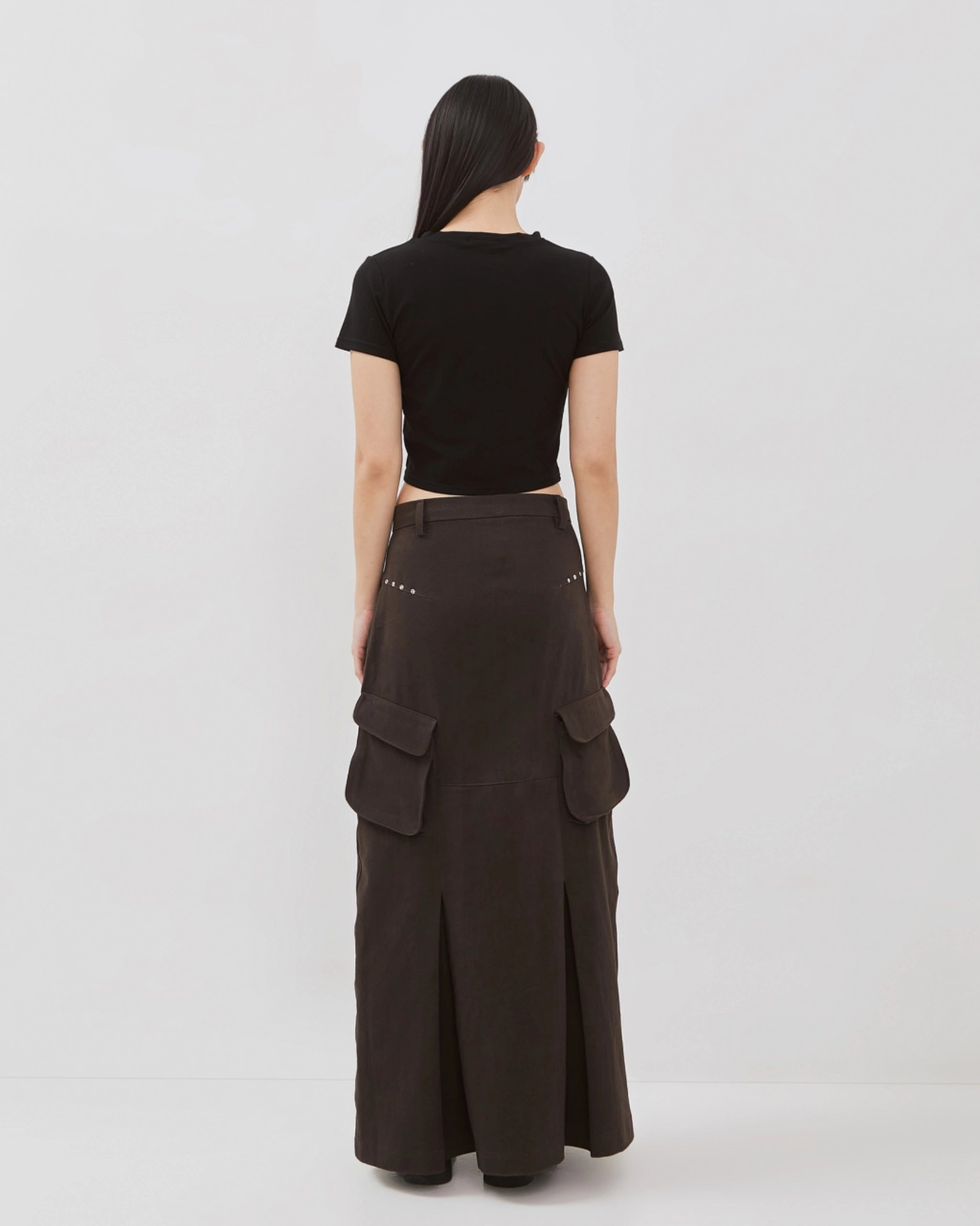 Mova Zip Cargo Long Skirt - Catha