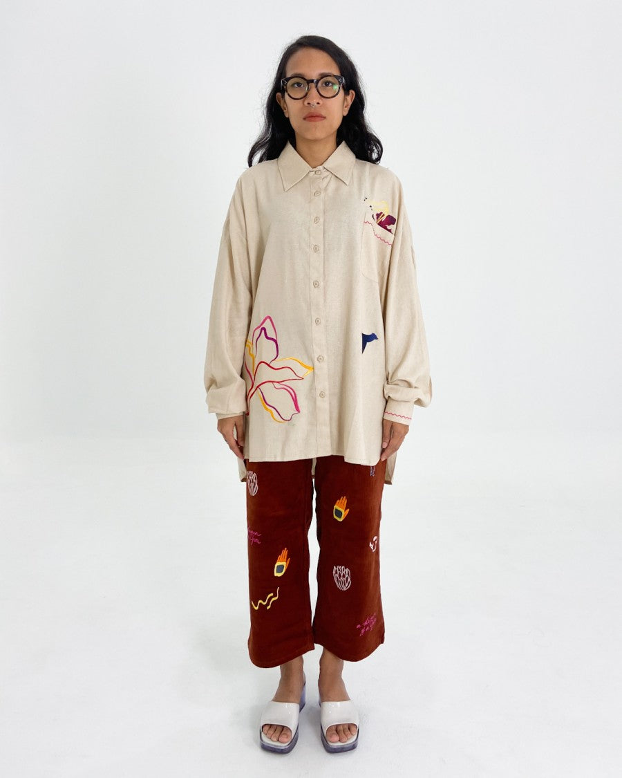Amala Shirt Cream - Earth Major
