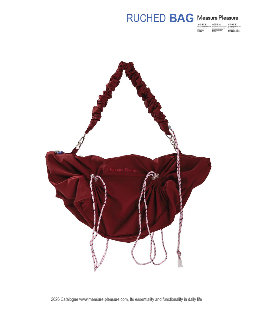 Ruched Bag 705 Bloody Red - Measure Pleasure