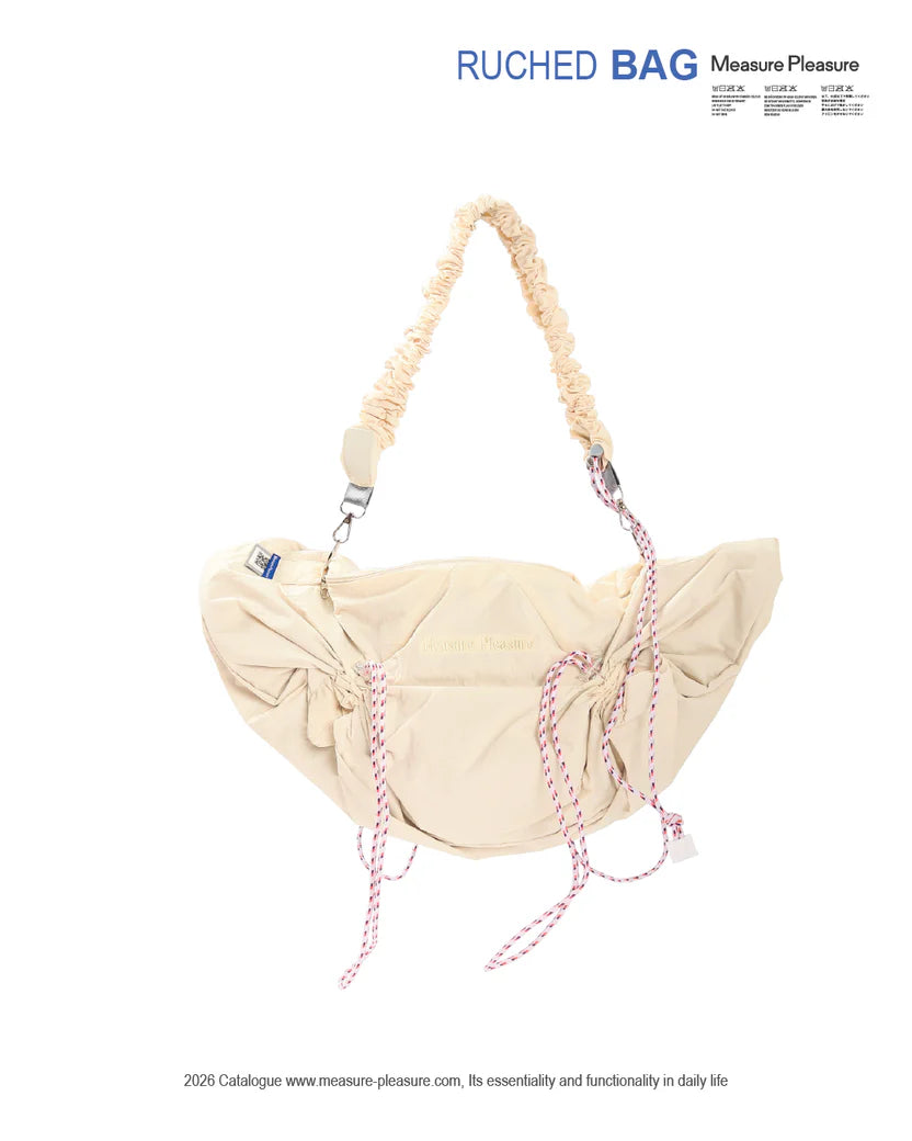 Ruched Bag 706 Chalk White - Measure Pleasure