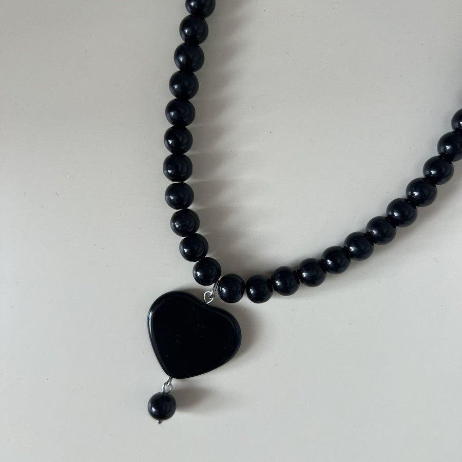 Safiye Necklace Black - Prel Studio