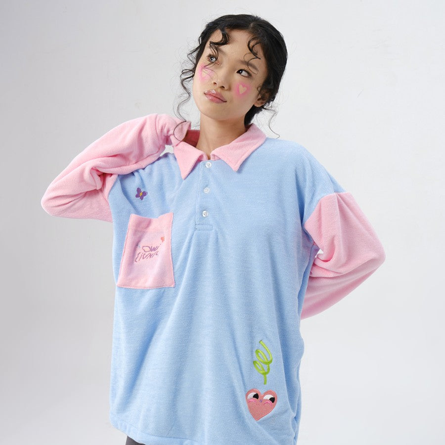 ​Heart Space Oversized Polo - Liunic On Things