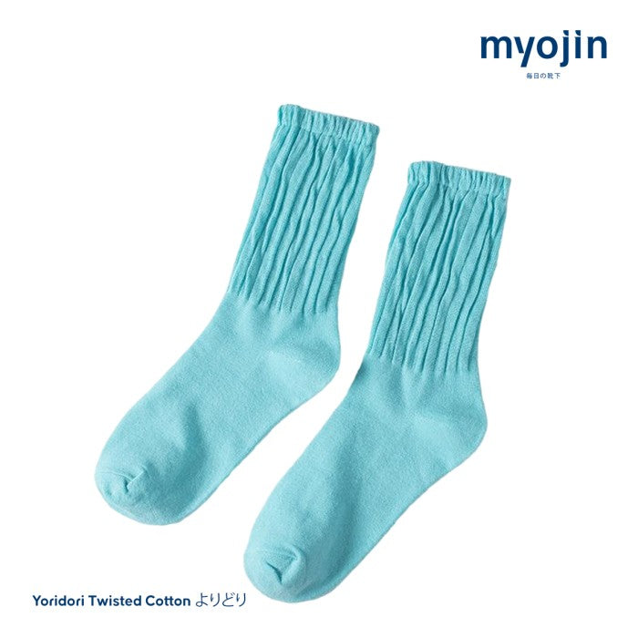 Yoridori Twisted Cotton Socks - Myojin