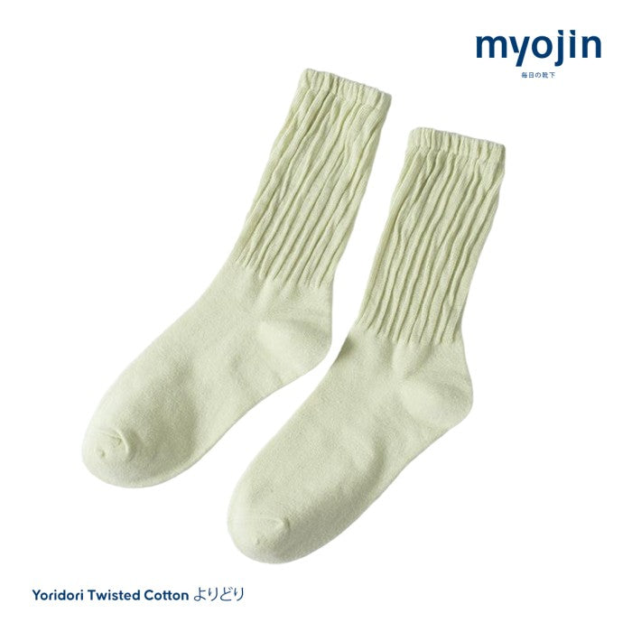 Yoridori Twisted Cotton Socks - Myojin