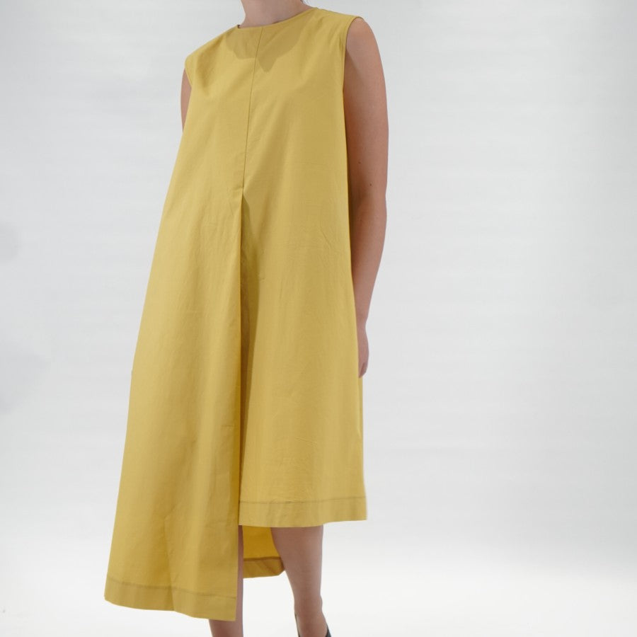 Greta Longdress Mustard - Litti Studio