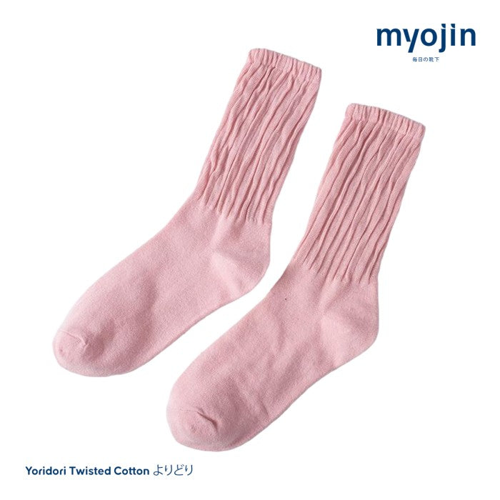 Yoridori Twisted Cotton Socks - Myojin