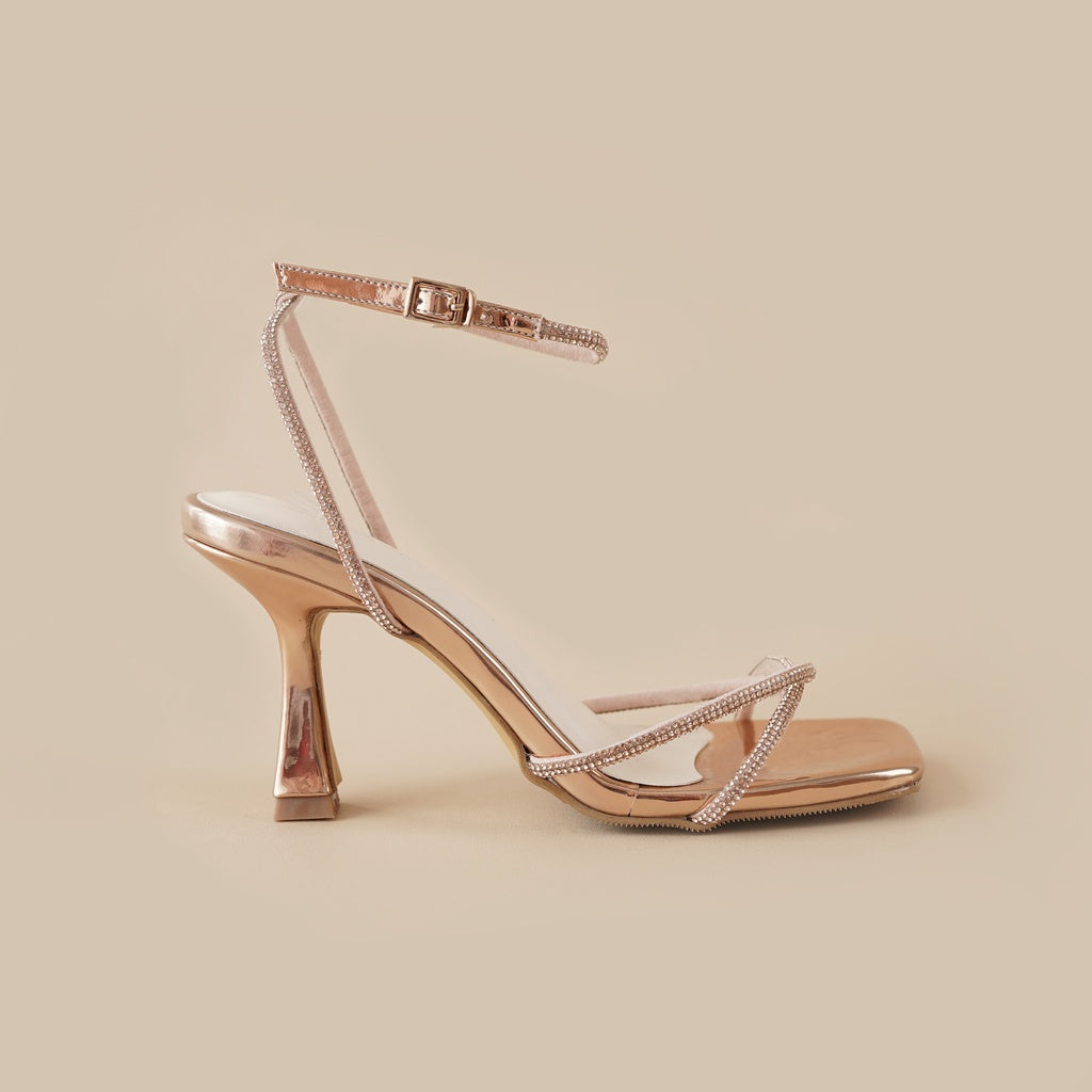 Avery Heels Rose Gold - Cloxvox