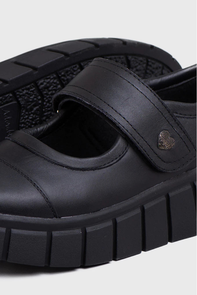 Achilla Mary Jane Sneakers Genuine Leather Black - Adorable Projects