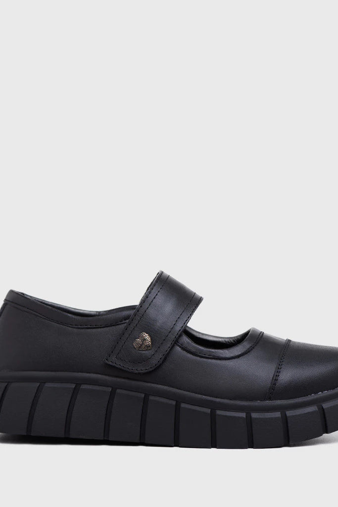 Achilla Mary Jane Sneakers Genuine Leather Black - Adorable Projects