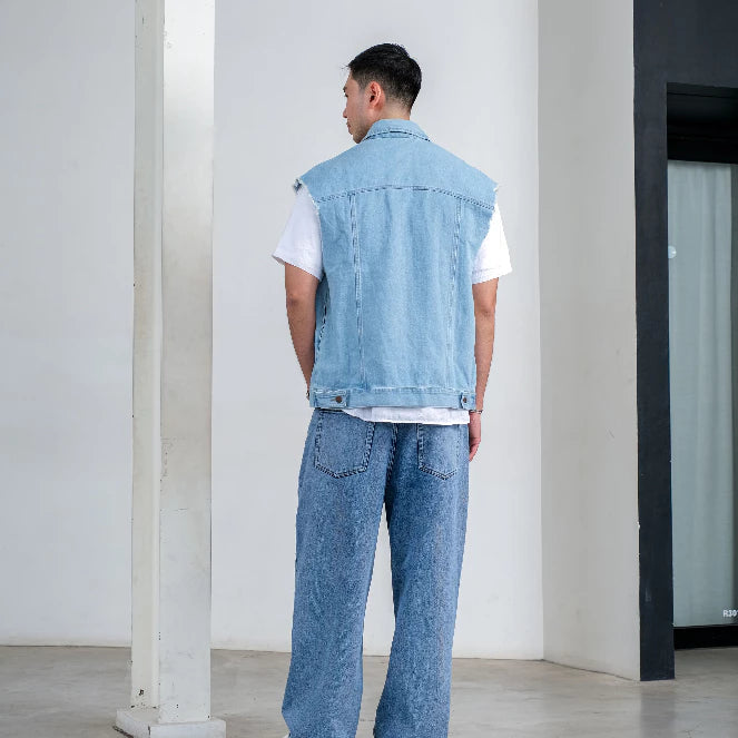 Alexa Vest Denim - Ambra La Moda