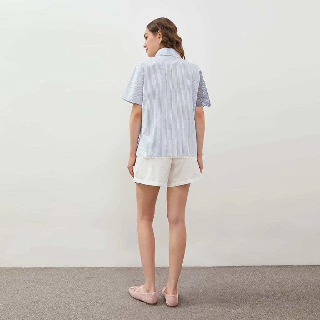 Alice Shirt Blue Stripe - Curato Market