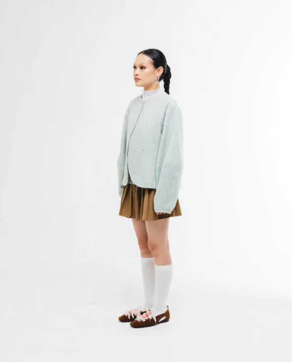 Balloon Tweed Blazer - Wad Studio