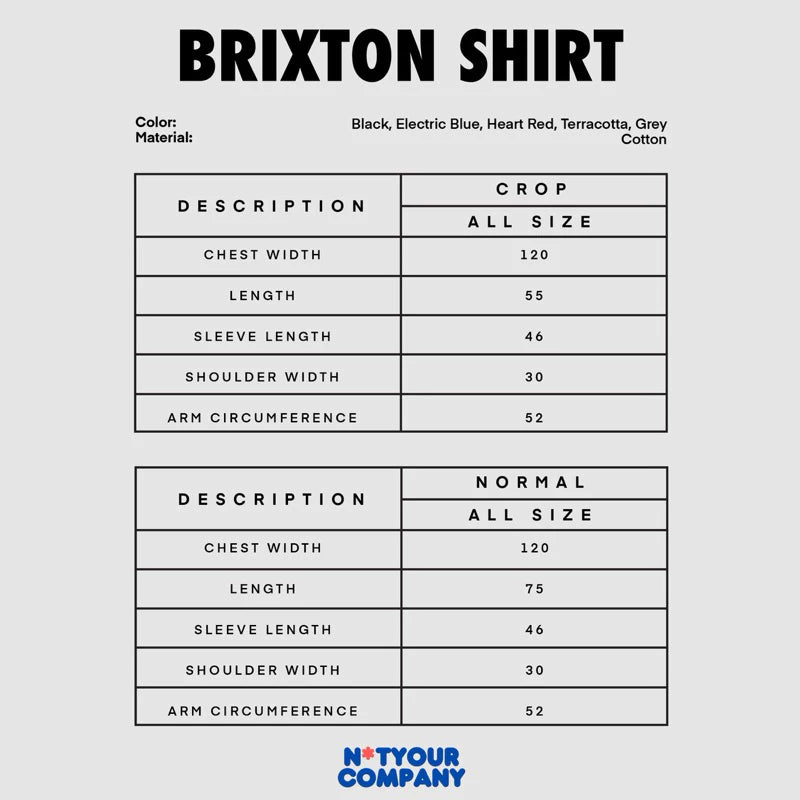 Brixton Shirt Crop - Not Your Company