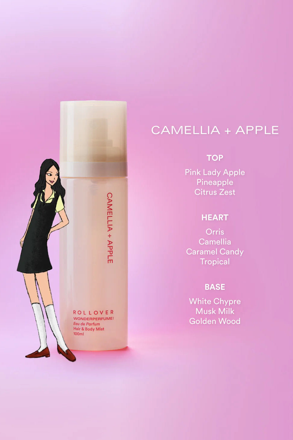Wonderperfume! - Intense Luck Twist (Camellia+Apple) (100ml) - Rollover