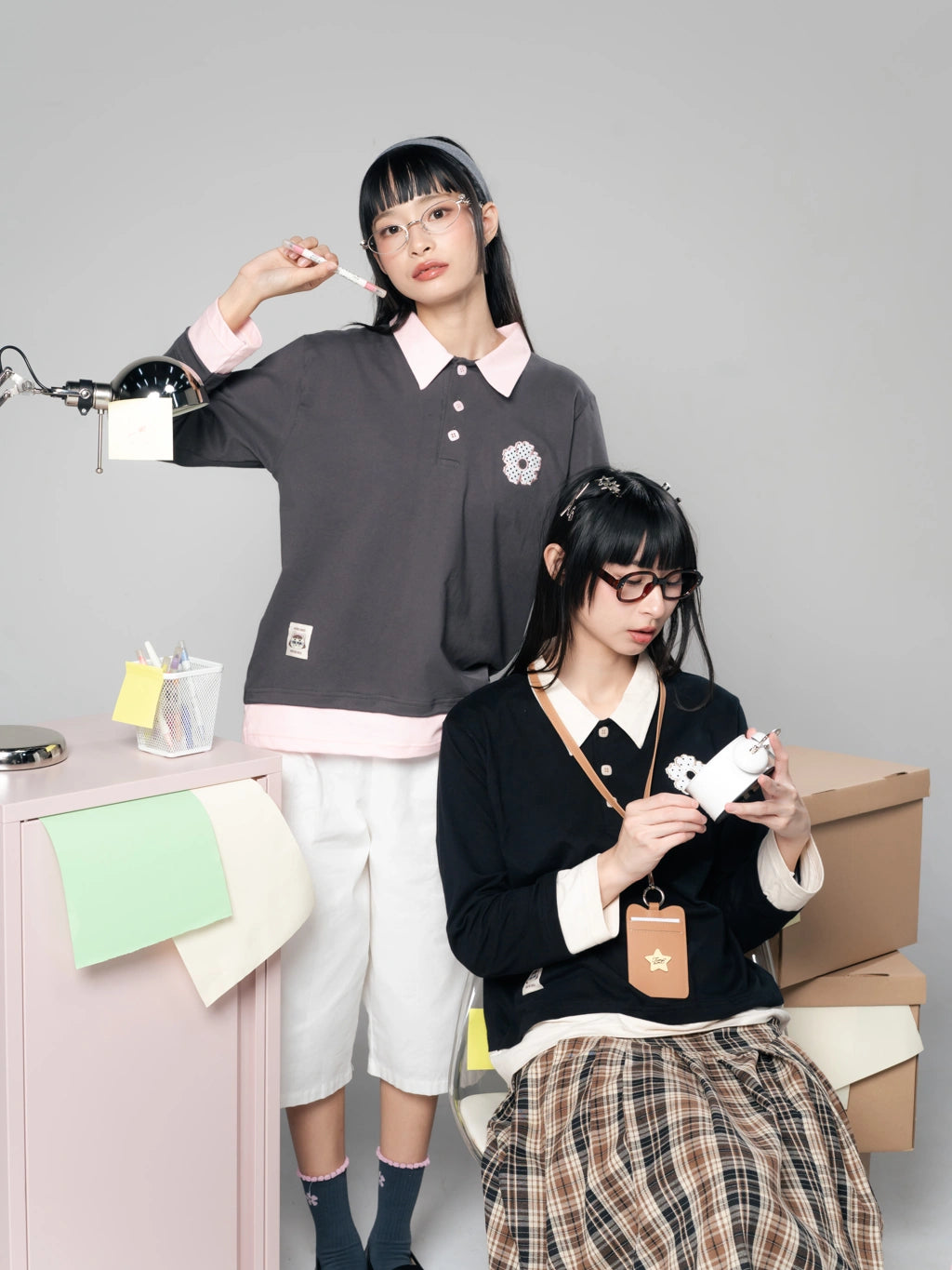 Chikako Layered Shirt - Tome Ame