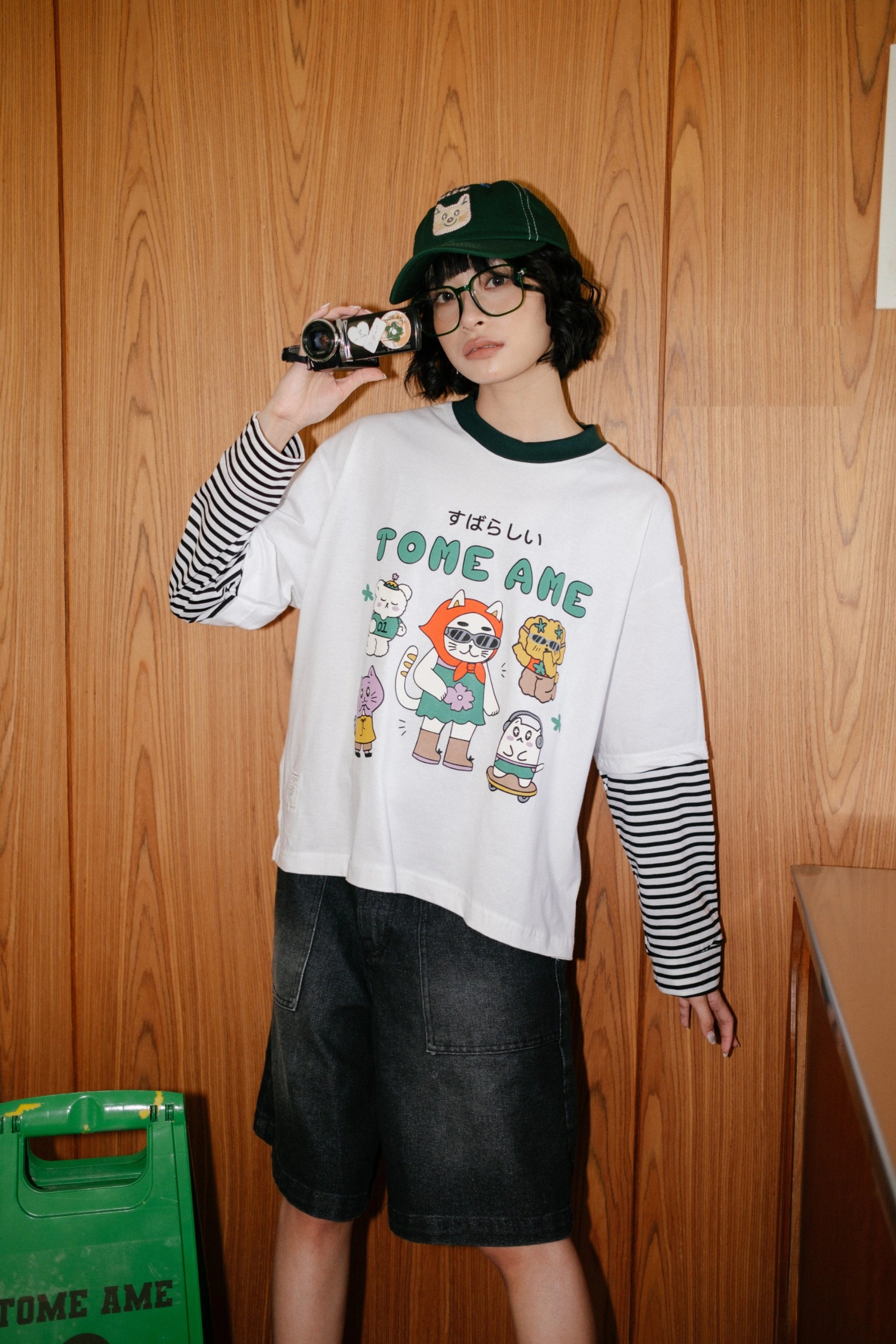 Chiyo Longsleeve Tee White - Tome Ame