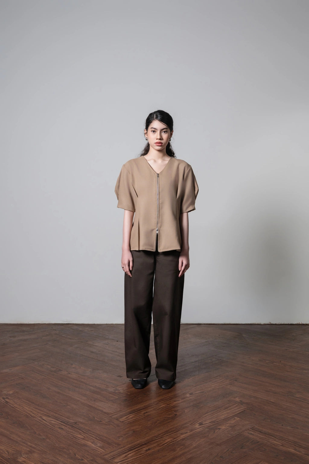 Sabi Blouse Khaki - Kajuaruna