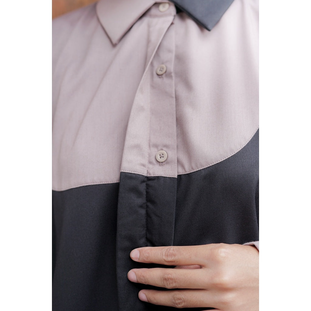 Dama Shirt Black Grey - Abame