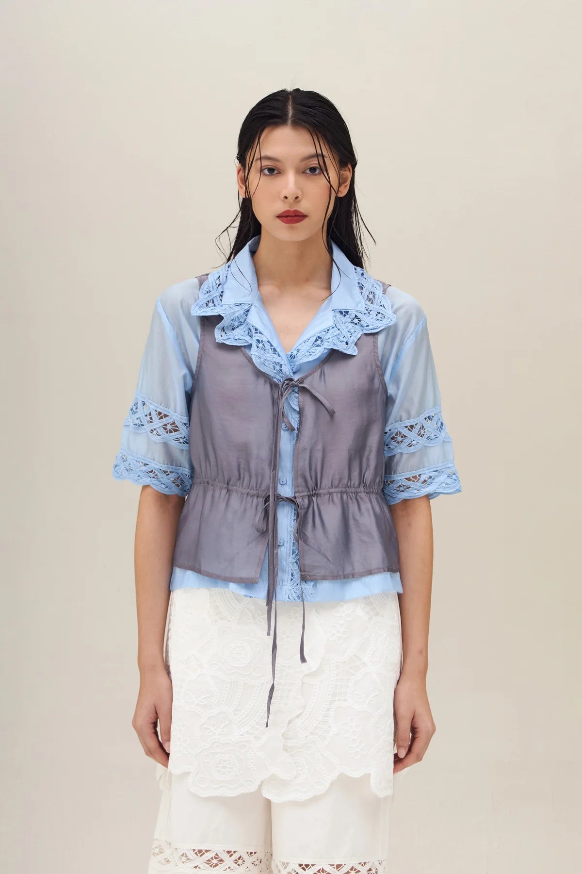 Reece Top Grey - Callie Cotton
