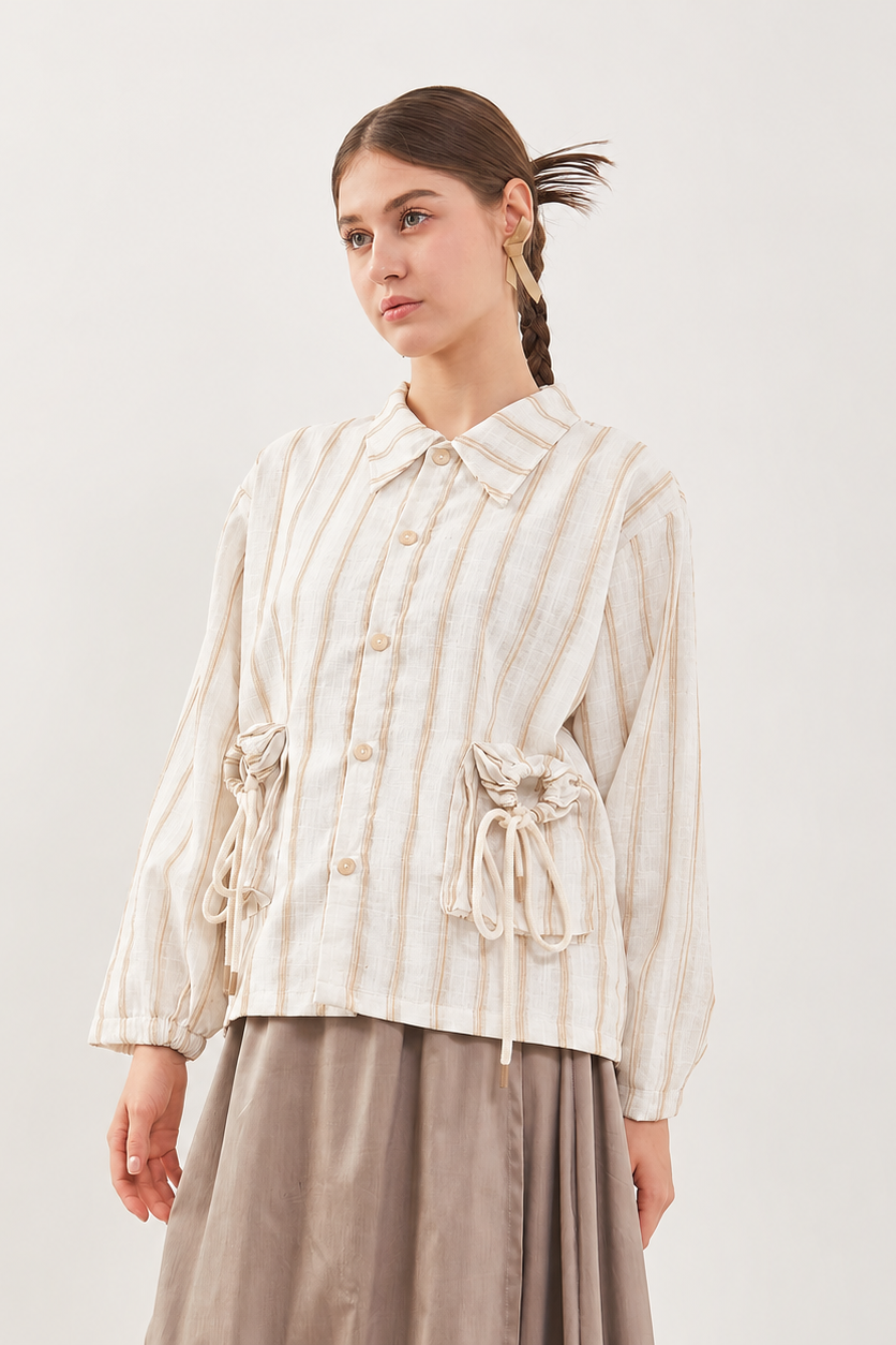 Domi Jacket Yellow Stripe - Upside Down