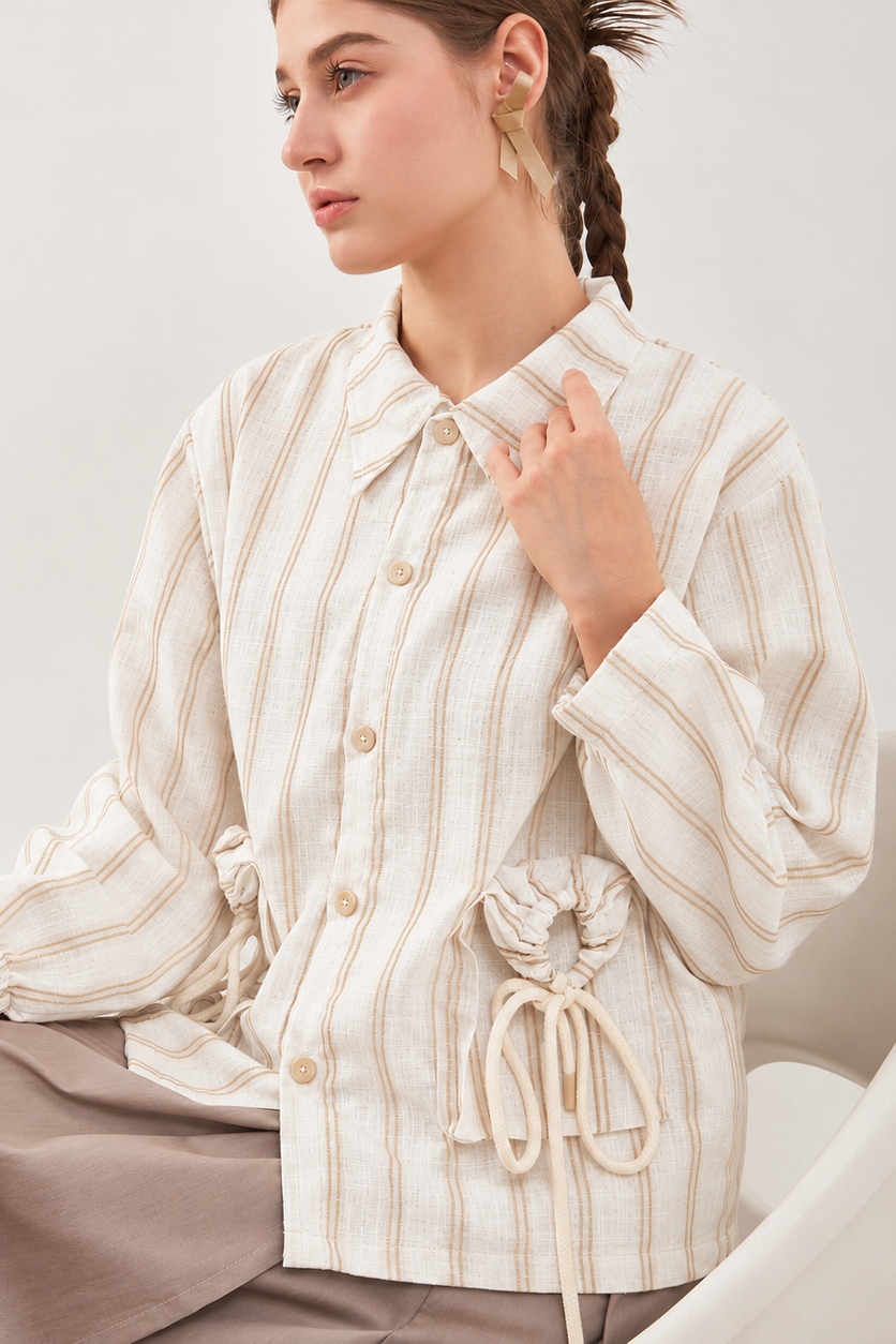 Domi Jacket Yellow Stripe - Upside Down