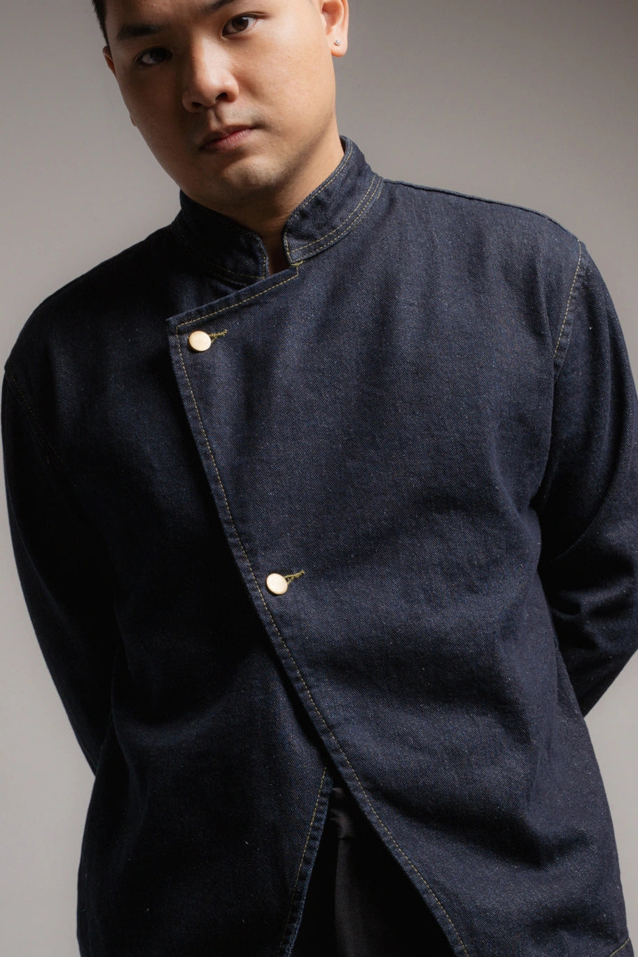 Adipati Beskap Denim Men - Ambra La Moda