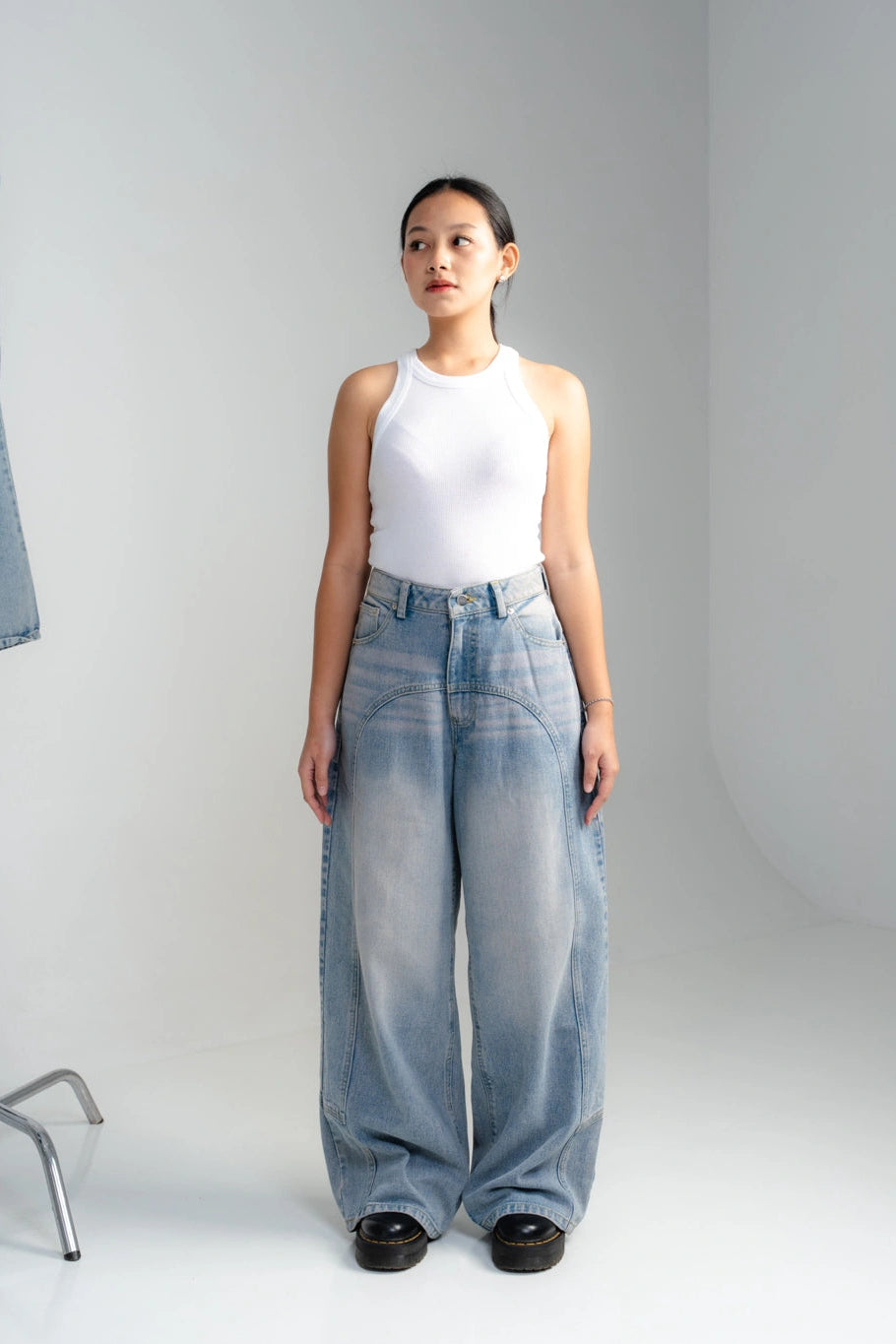Boogie Loose Jeans Ice Blue - Ambra La Moda