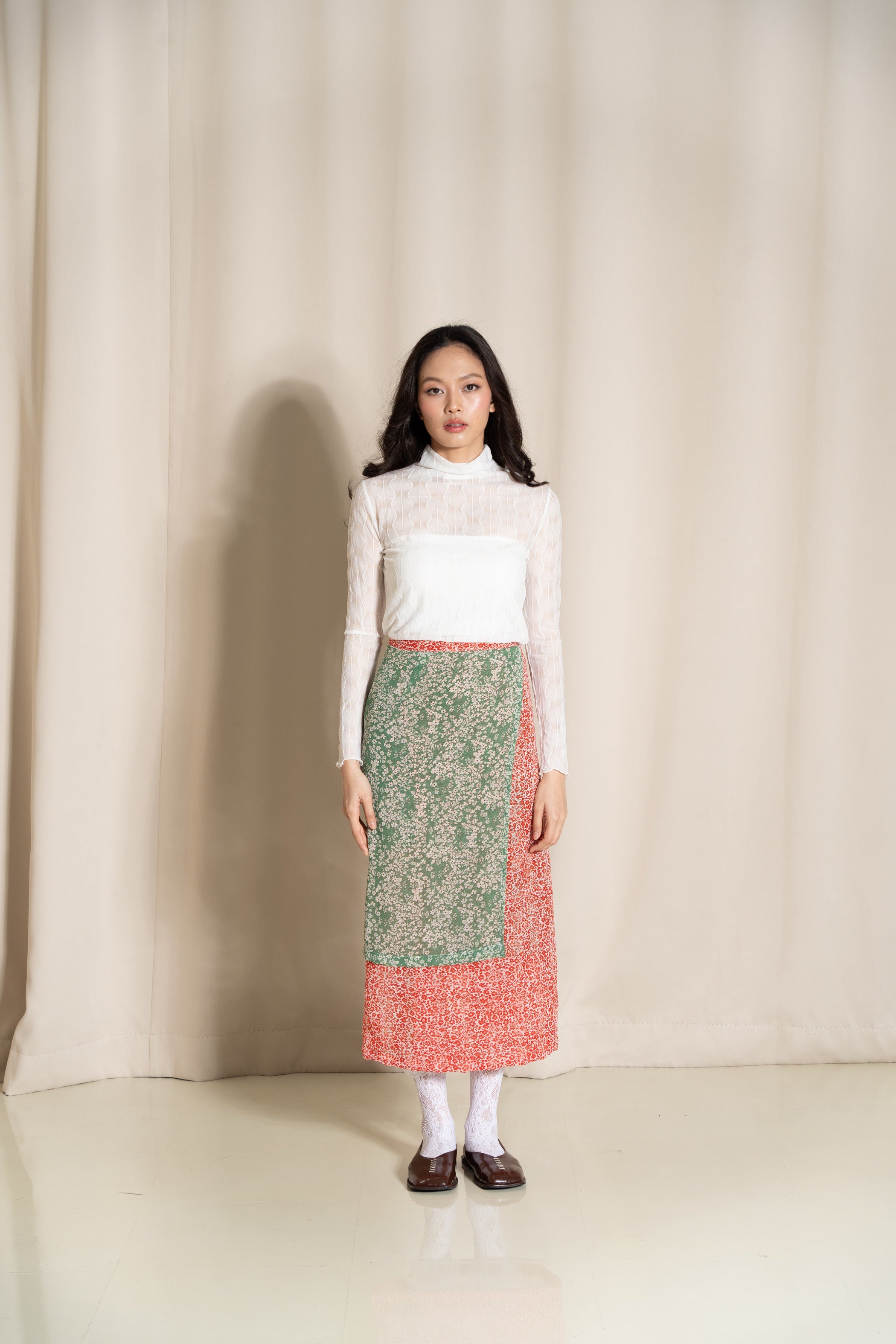 Mekar Skirt Red Green - Tuff Puff