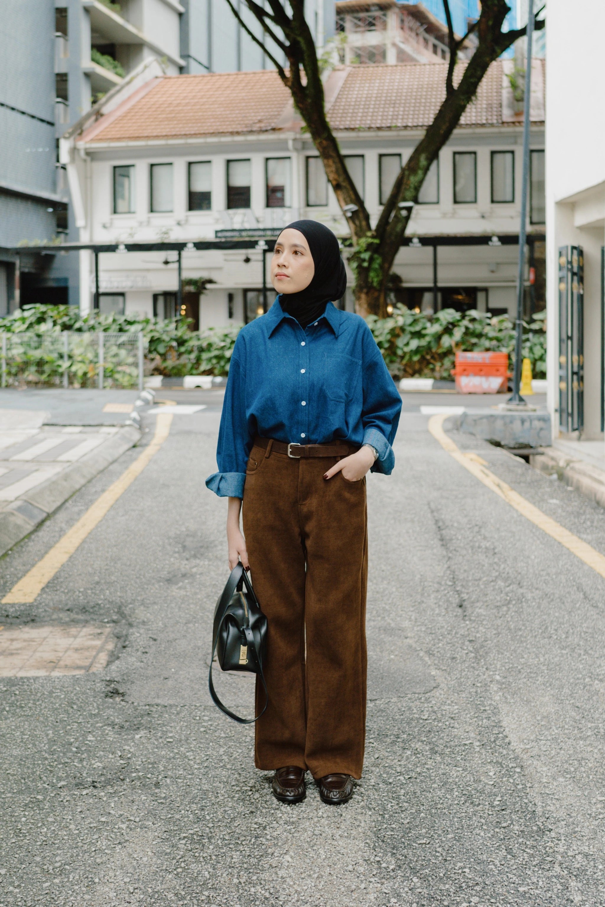 Elle Denim Shirt - Krem