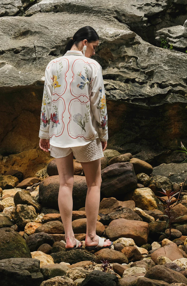 Otto Tealia Long Sleeve Shirt Red Teallia - Kyrra